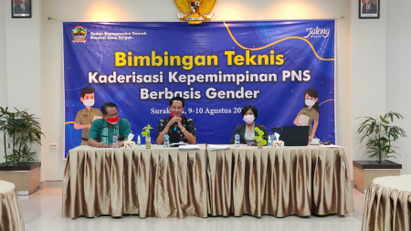 Bimbingan Teknis Kaderisasi Kepemimpinan Berbasis Gender.